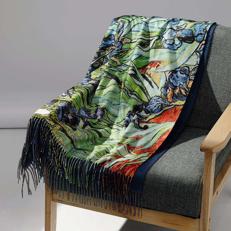 Marque de luxe peinture à l'hu - Cashmere Pashmina Wrap avis et prix